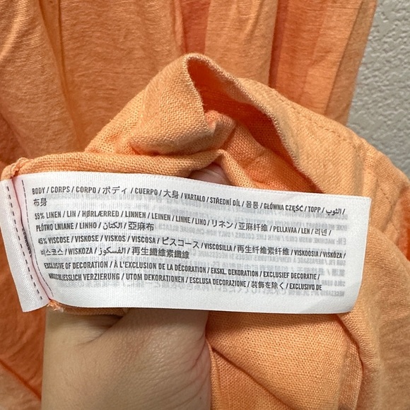 Abercrombie & Fitch Orange Tiered Maxi Dress - Picture 5 of 5